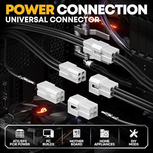 Standard .062" (3.68 mm) & JST-SYP Connector Crimping Tool Kit with Pin Extractor, 2–12 Pin Plug & Receptacle, 16-26 AWG Terminals for Arcade, Pinball, RC Battery & Audio, Fits Molex .062"