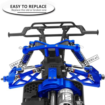 4PCS Front Rear Full Alloy Shocks RC Upgrades Parts for 1/10 Senton Granite Big Rock Vorteks 3s Blx 4X4 Mega 550,for 1/10 Kraton Outcast 4s,Navy Blue,Replace #AR330550 AR330551 - color: Navy Blue Shocks (Upgrades)