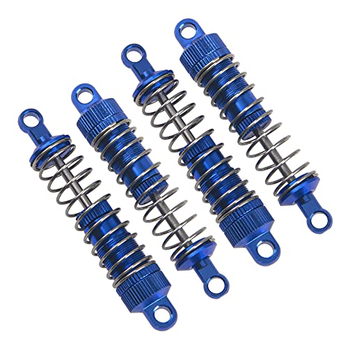Aluminum Alloy Shock Absorber Suspension Damper Shocks Compatible with WPL C14 C24 C34 C44 MN Model D90 D91 MN99 1/16 RC Car (Blue) - color: Blue