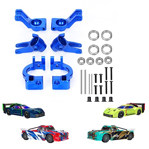 RCAWD for 1/8 ARRMA Vendetta 3S & Infraction 570 Mega teering Block& C-hubs& Rear Hub Set Upgrades Parts,Hopups for #ARA330686#ARA330685#ARA330687 Caster Knuckle Arm Spindle Carrier Stub Axle Blue - color: Blue