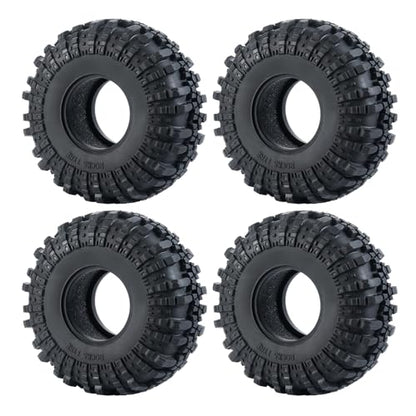 RC-Hub 4pcs 2.2'' Rubber Tires with Foam for 1/10 Axial Wraith 90048 90053 | Wheel Tires OD 137mm,Fits for 90048 90053 RR10 AXI03005,RC Upgrade Parts