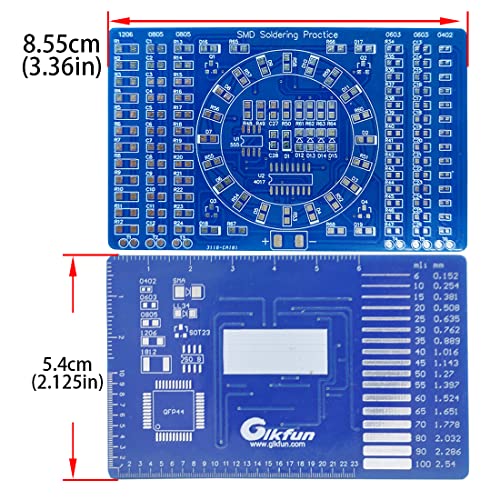 Gikfun Soldering Practice DIY Kit, SMD SMT Welding Practice Soldering Skill Training Board EK7026