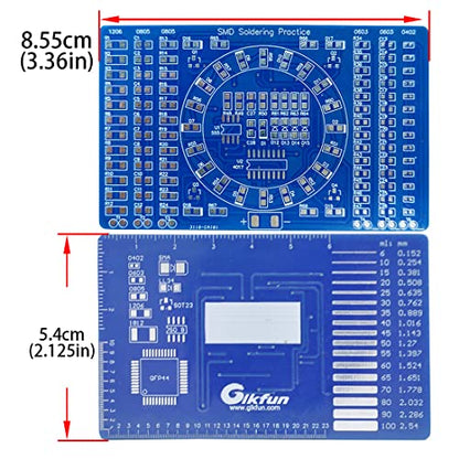 Gikfun Soldering Practice DIY Kit, SMD SMT Welding Practice Soldering Skill Training Board EK7026