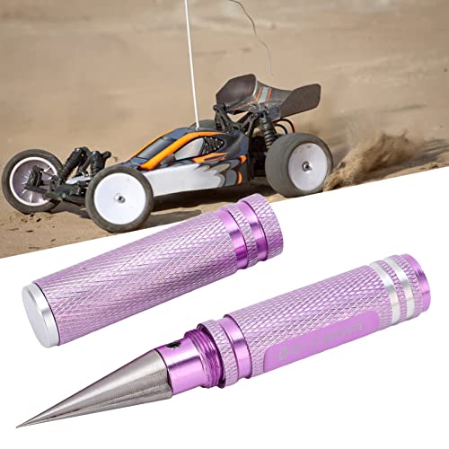 0-14mm Universal RC Reamer Hole Puncher with Aluminum Handle, Curved Scissor Drills Set for RC Car Truck Tank Drone Body Shell Mounting (Purple) - color: Purple