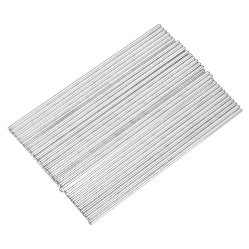 MECCANIXITY 40pcs 2mmx90mm Toys Shaft Round Rod Axles Drive Shaft for DIY RC Car Truck Boat Helicopter Model Part, Silver - size: 2mmx90mm