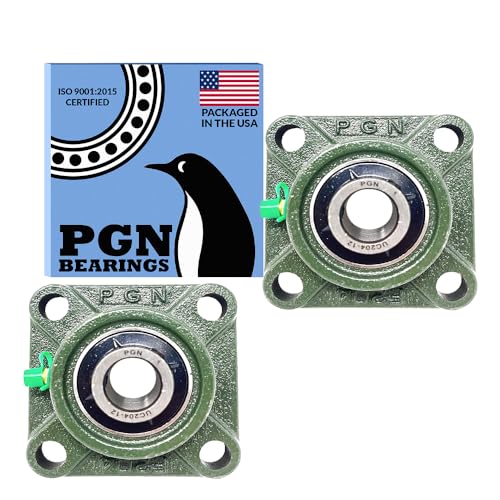 PGN UCF204-12 (2 Pack) Square Flange Bearing 3/4" Bore - size: 2, style: UCF204-12