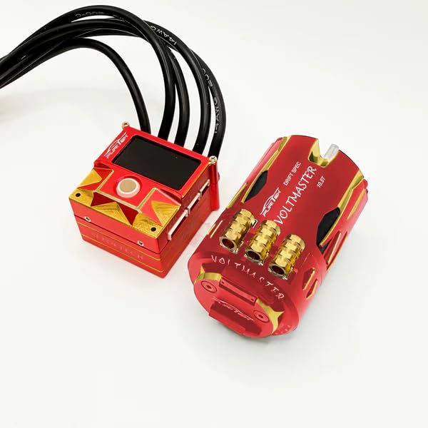 furitek SlideVolt Combo Royal Used for RC 1/10 Drift - Remote Control Car, RC Drift Car 1/10 Sensored Upgrade Electronics with ESC & Motor (Gold (FUR-2658)) - color: Gold (FUR-2658)