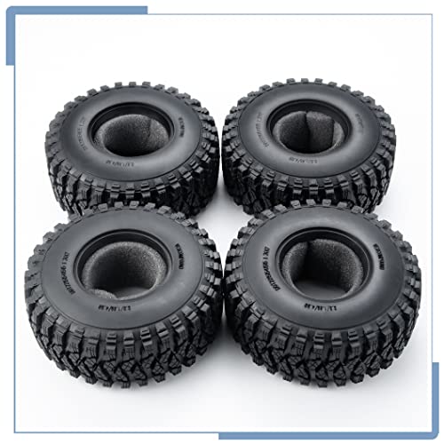 RC Rubber 2.2 Crawler Tires 125MM 4PCS for 1/10 Scale SCX10 D90 Wraith 90048 90018 RR10 RC Crawler Car Accessorie