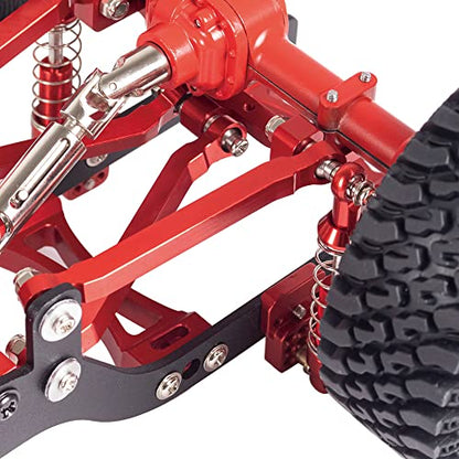 RC Links Set, Metal Chassis Pull Rods Suspension Link Mount for RC Car 1/16 WPL C14 C24 1/12 MN D90 D91 MN40 MN45 MN96 MN99 MN99s Upgrades (Black) - color: Black