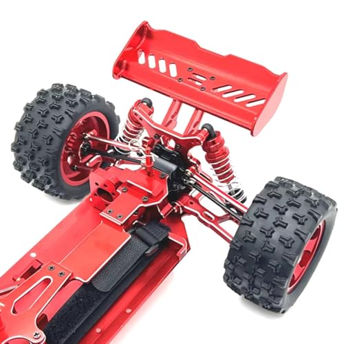 RC Frame Parts For WpL 1/14 1/12 CNC Adjustable Alloy Spoiler Mount Wing Bracket Set Rc Car Parts Accessories Upgrades Replacement And Repair(Yellow) - color: Yellow