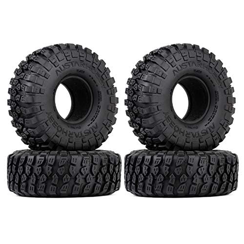 INJORA 1.9 Crawler Tires RC Rock Terrain Tire for SCX10 1/10 RC Crawler