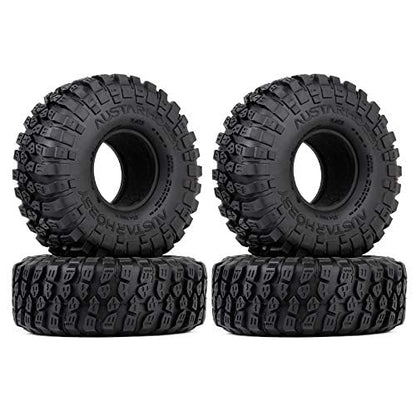 INJORA 1.9 Crawler Tires RC Rock Terrain Tire for SCX10 1/10 RC Crawler