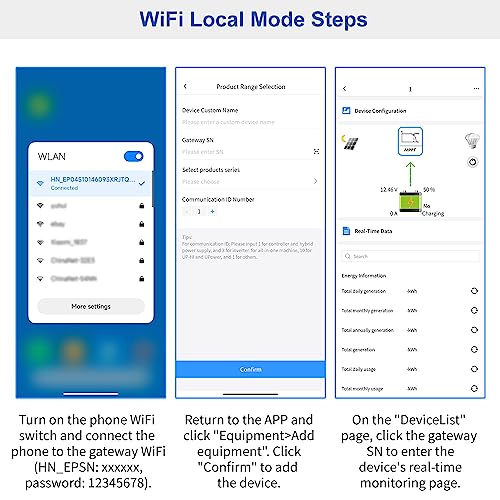 EPEVER WiFi Adapter Accessorry for MPPT Solar Charge Controller APP Remote Monitor (EPEVER-WiFi-2.4G-RJ45-D) - style: EPEVER (WiFi 2.4G RJ45 D)