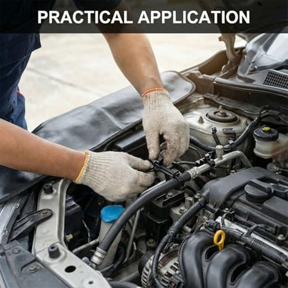 Craedli 200PCS Car Wire Loom Routing Clips Assortment, Nylon 15 Different Sizes Car Wire Harness Clip Kit, Universal Automotive Push Mount Cable Tie Replacement Parts for Most Vehicles (Black)