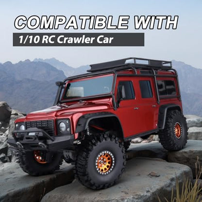 HobbyPark RC 1.9 Mud Slingers Tires 4.7inch 120mm Height for RC4WD Axial SCX10 TRX4 Redcat Gen 8 1/10 RC Crawler Good Grip w/Foam (4 Pack)