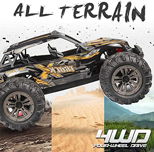 FMT High Speed 36km/h 4WD 2.4Ghz Remote Control Truck 9137 1:16 Scale Radio Conrtolled Off-Road RC Car Electronic Monster Truck R/C RTR Hobby Cross-Country Car Buggy (Color May Vary)