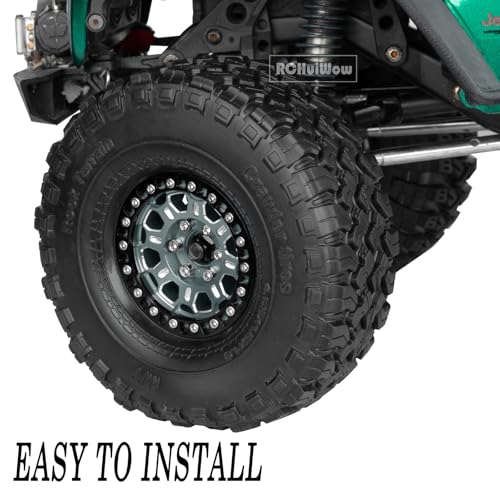 1.9 Inch RC Crawler Tires Skins Soft Rubber Off-Road Tyres for 1/10 TRX4 TRX6 SCX10 90046 AX103007 D90 Gen7 MST VS4-10,RCHuiWow High Grip Mud Terrain Tyres,StyleF - style: StyleF(4pcs)