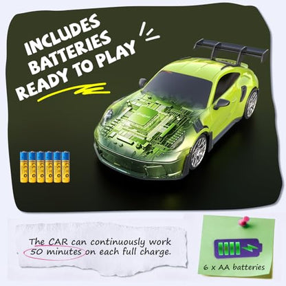 AEROQUEST 1:16 Porsche Remote Control Car -911 GT3 RS-Green - color: Green Porsche 911 Gt3 Rs
