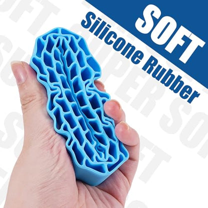 INJORA 1.55" Silicone Rubber Insert Foam for 95-97mm Tires(Blue) - color: Blue