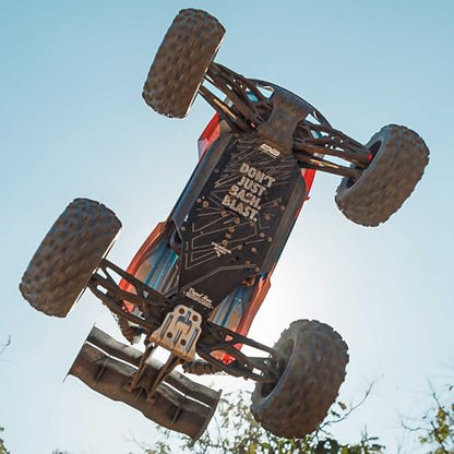 ARRMA RC Truck 1/8 KRATON 4X4 6S BLX BRUSHLESS V6 Speed Truck RTR (Lipo Battery and Charger Not Included) (Blue/Orange), ARA8608V6T1 - color: Blue/Orange