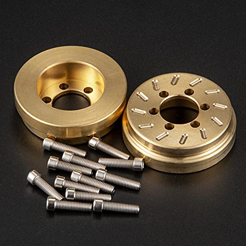 Brass RC Wheel Weight Block Counterweight for 1/10th RC Crawler Car | 1.9" 2.2" Beadlock Wheels Upgrade Parts