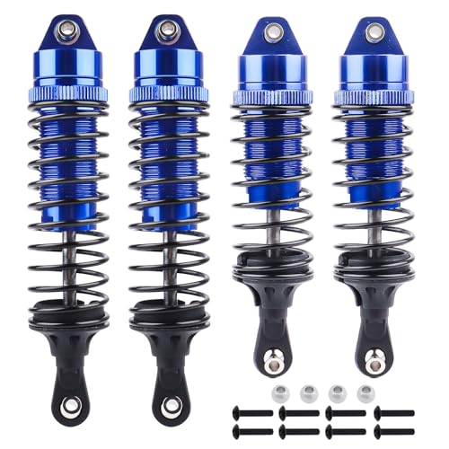 HobbyPark RC Shocks for 1/10 Traxxas Slash 4x4 Hoss Rustler Stampede Bandit VXL Nitro Shock Absorber Damper Set Upgrades Parts Replace of 5862 (Blue)
