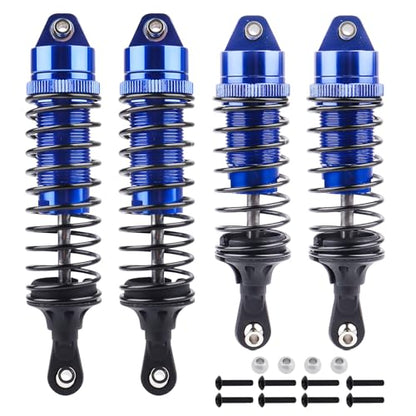 HobbyPark RC Shocks for 1/10 Traxxas Slash 4x4 Hoss Rustler Stampede Bandit VXL Nitro Shock Absorber Damper Set Upgrades Parts Replace of 5862 (Blue)