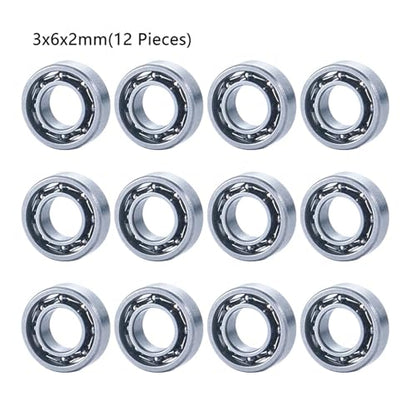 Bearing Kit for WPL for C14 C24 C34 C44 for MN D90 for MN-90 MN99S rc Car Sealed Bearings Upgrade Accessories 12PCS Ball Bearing Set