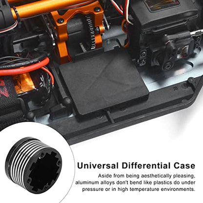 Metal Front Middle Rear Universal Differential Case 8655, Differential Case for ZD Racing DBX - 07 EX - 07 1/7 RC Car, Steel Material Durable Differential Gearbox with Aluminium Al