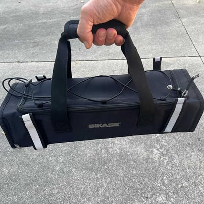 Battery Rack And Carry Bag For Ebike - Flame Resistant Material With Inner Liner And Foam Protection For Extra Ride Storage