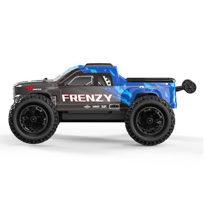 1/12 Brushless RC Cars for Adults, RC Trucks 4x4 Offroad Waterproof, Electric Powered High Speed Remote Control Car, Fast Extreme All Terrain RC Truggy with 3S Battery for Snow Sand - style: Metallic Blue