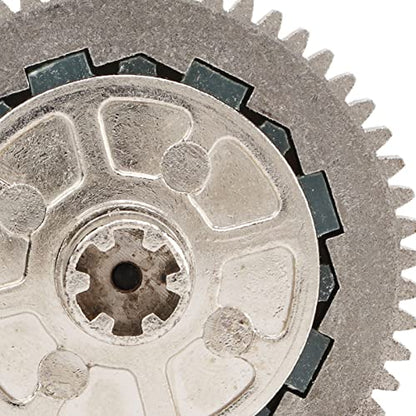 Estink Slipper Spur Gear, Metal Steel 57T 0.8Mod Slipper Set Slipper Clutch Assembly Spur Gear Upgrade Replacement Fit for Arrma 1/10 Granit for 1/8 RC Car, Silver