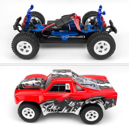 Aluminum RC Front Rear Body Mount Post for 1/18 Tra-xxas Latrax Desert Prerunner SST RC Car Upgrades (Blue) - color: Blue