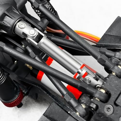 Que-T 2pcs/Set RC Driveshafts Stainless Steel Drive Shafts for RedCat 1/18 Ascent Rock Crawler
