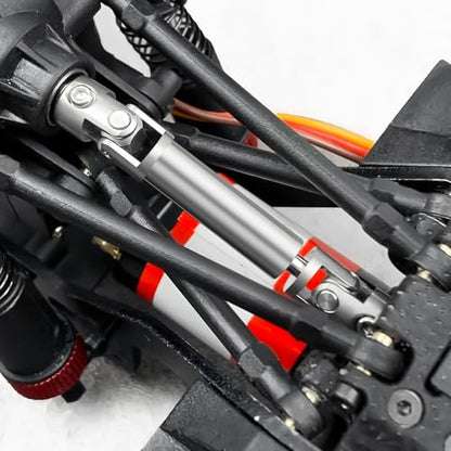 Que-T 2pcs/Set RC Driveshafts Stainless Steel Drive Shafts for RedCat 1/18 Ascent Rock Crawler