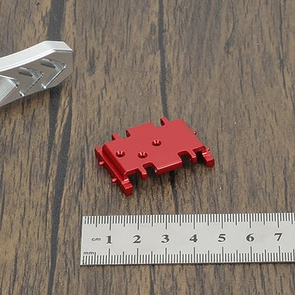 RCAWD RCAWD 6061 Aluminum Alloy Reinforced Transmission Mount for 1/24 ECX Barrage, RGT, FTX Series Upgrades Parts Red - color: Red