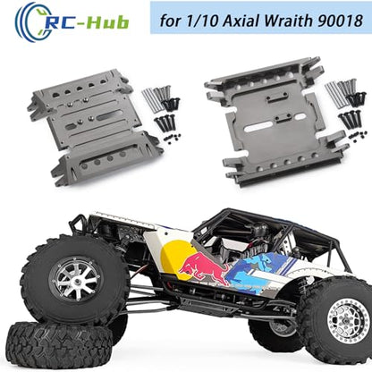 Center Gear Box Mount Aluminum Skid Plate for 1/10 Axial Wraith 90018 90048 | CNC-Machined,Aluminum Alloy,Easy to Install