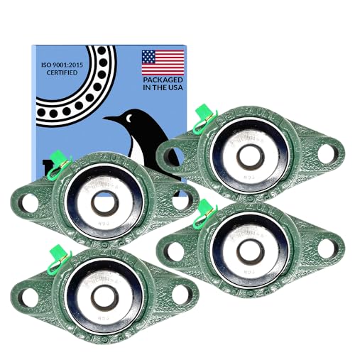 PGN UCFL201-8 (4 Pack) 2-Bolt Flange Bearing 1/2" Bore - size: 4, style: UCFL201-8