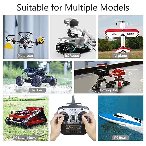 Radiolink T8FB 8 Channels 2.4GHz RC Remote Transmitter and R8EF Receiver | APP Setup 8CH Radio Controller Long Range for RC Airplane Aircraft Boat Car and More(Mode 2)