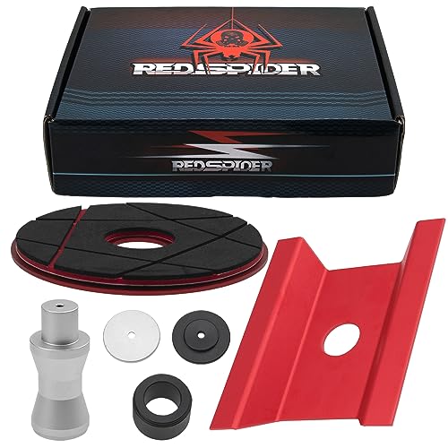 ShareGoo RC Car Work Stand Repair Workstation Compatible with Traxxas TRX-4 Axial SCX10 Arrma Redcat Gen8 Losi 1/10 1/8 RC Car Truck (Red) - color: Red