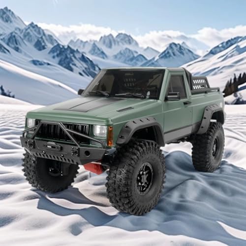 1/10 RC Crawler Hard Body Shell Kit - 313mm Wheelbase Cherokee Body for Axial SCX10, SCX10 II 90046, 90047 & TRX4 Kits (Pickup-White) - color: Pickup-white