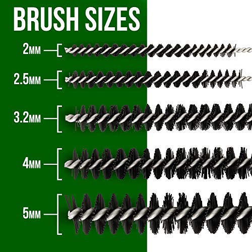 Master Airbrush Cleaning Kit 11-Piece, Airbrushing Cleaning 5 Brushes, 5 Pokers & How-to Airbrush, Cleaner Set Mini Kit