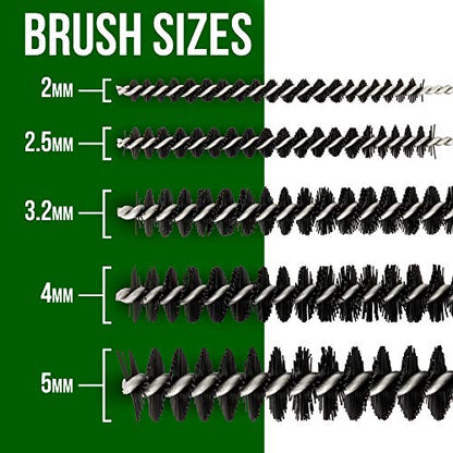 Master Airbrush Cleaning Kit 11-Piece, Airbrushing Cleaning 5 Brushes, 5 Pokers & How-to Airbrush, Cleaner Set Mini Kit