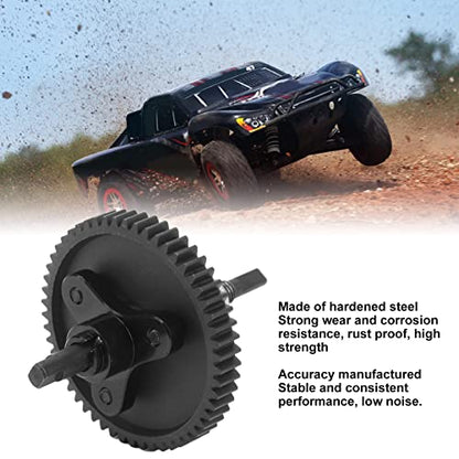 Differential Slipper Clutch 54T Spur Gear Complete Assembly Aluminum Steel Upgrade Parts Slash 1/10 RC Cars Blue Enhanced Performance (Black) - color: Black
