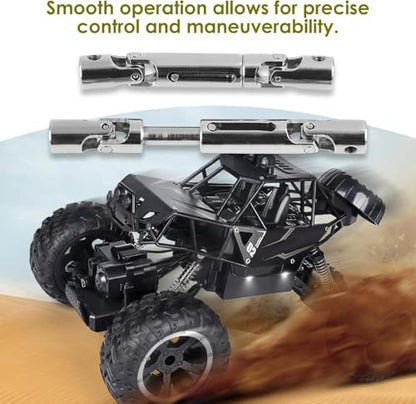 RC Car Drive Shaft, 2 Pcs Metal Universal RC Drive Shaft for WPL 1/16 Scale RC Military Truck RC Model Upgrade Parts Accessories