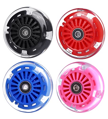 90mm Wiggle Car Polyurethane Replacement Wheels Set for Upgrades for PlasmaCar Ride-on Toys Wiggle Car Replacement Wheels, 4-Pack (Black) - color: Black