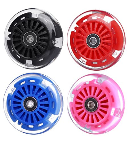 90mm Wiggle Car Polyurethane Replacement Wheels Set Upgrades for PlasmaCar Ride-on Toys Wiggle Car Replacement Wheels, 4-Pack (Pink) - color: Pink