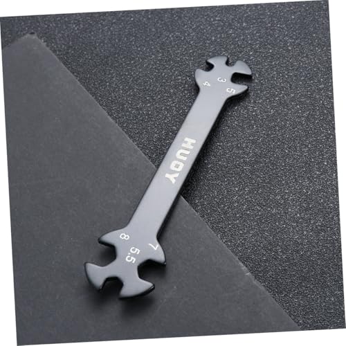DOITOOL 2pcs Multifunctional Rod Wrench Tool for Turnbuckles Black Wrench for Cars and Home Repairs for Tight Spaces and Easy Access