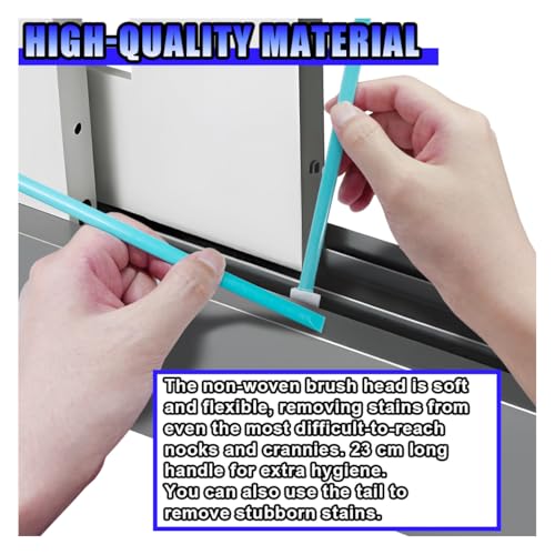 Cleaning Swab Sticks, Small Cleaning Sponge Tip for Tight Spaces, Disposable Crevice Cleaning Brush Kit, Universal Automotive Detailing Tools Accessories for SUV, Sedan, Truck (50PCS) - size: 50PCS