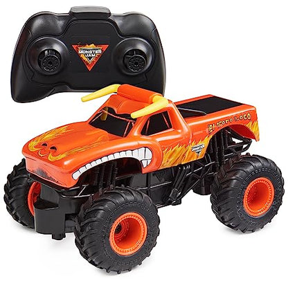 Monster Jam Official El Toro Loco RC Truck, 1:24 Scale | Remote Control Truck Toy, Durable Construction, Authentic Design, Easy to Use Remote, Pretend Play Gifts for Kids Ages 4+ - style: El Toro Loco